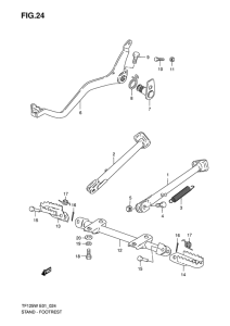 TF125 Stand - footrest