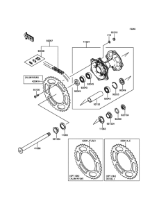  Задняя ступица колеса