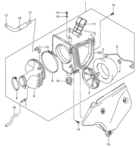 DR-Z400 Воздухоочиститель