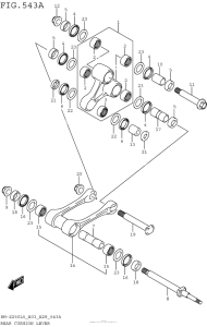 RM-Z250 Втулки заднего рычага