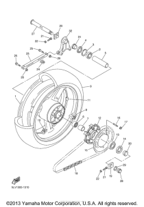 FZ1TC Переднее колесо