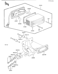 KZ250 Taillight unit ass`y