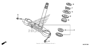 CBR600RR (ABS) Траверса нижняя