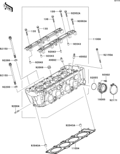 ZR750 Головка цилиндров