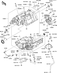 EX650 Crankcase(1 / 2)(-er650ae057323)