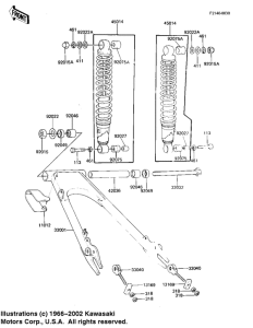 KZ1000 Swing arm / shock absorbers