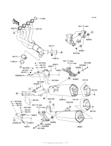 ZX1400 Глушитель
