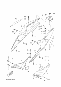 YZF-R125 Боковые обтекатели