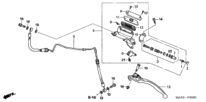 CBR1100XX Главный цилиндр сцепления