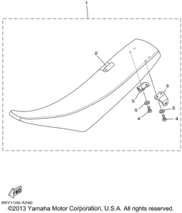 YZ125P Сиденье
