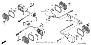 PS250 Задний фонарь