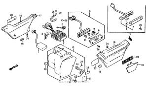 VF700S Боковые обтекатели