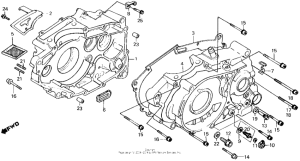 XL250R Картер двигателя