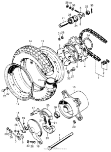 CT70 Переднее колесо