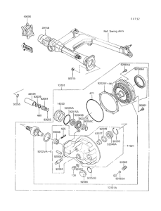 VN750 Drive shaft / final gear(1 / 2)
