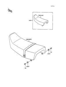 KL250 Сиденье