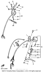 XV750B Рулевые переключатели