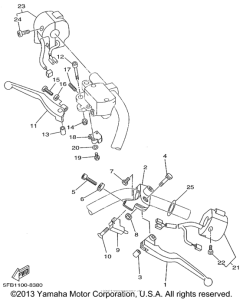 XVS650 Рулевые переключатели
