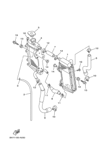 YZ125 Radiator. hose