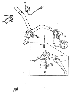 CW50RS Handle switch. lever