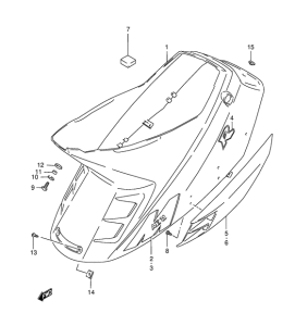 AE50 Обтекатель задний