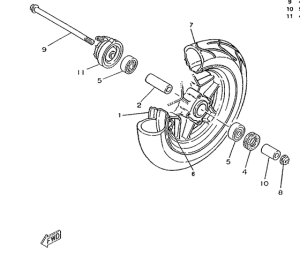 CW50RS Переднее колесо