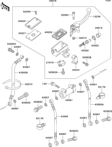 ZX600 Главный тормозной цилиндр