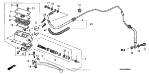 VTX1800F3 Цилиндр сцепления