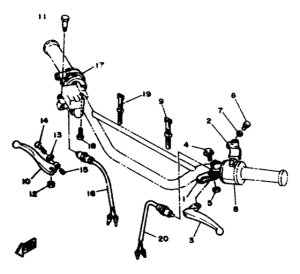 DT50R Commutateurs et leviers