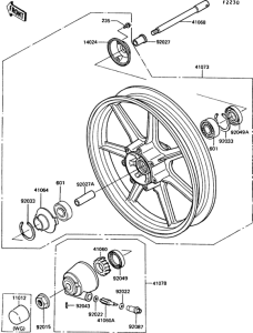 EN450 Переднее колесо