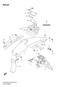 DR-Z400 Заднее крыло