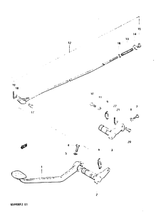 GSX400 Передний суппорт