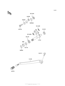 EJ800 Механизм переключения передач