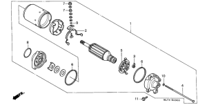 VFR750F Стартерный мотор