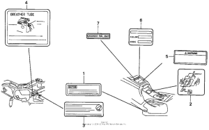 GL1500I Caution label (2)
