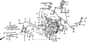 VF1100S Передняя головка цилиндров
