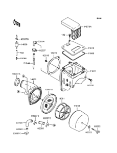 KLX250 Воздушный фильтр