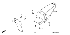 XR100 Задний бампер