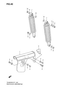TS185 Задние амортизаторы