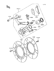 Z550 Передний тормоз