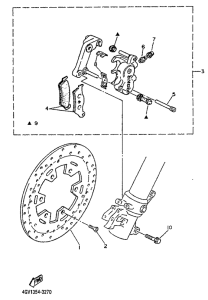 TT600E Front brake. caliper