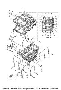 FZ07 Картер двигателя