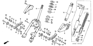 SA75 Front fork / front cushion