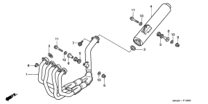 CBR900RR Глушитель