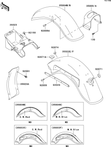 VN800 Fenders(1 / 2)(vn800-b6)