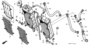 CR250R Радиатор