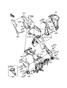 KLE250 カウリングロアー