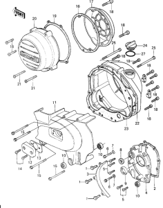 KZ1000 Крышки двигателя