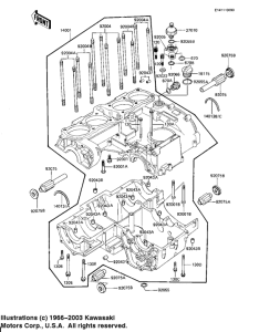 KZ1100 Картер двигателя