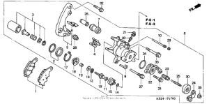 NSS250 (ABS) Задний суппорт